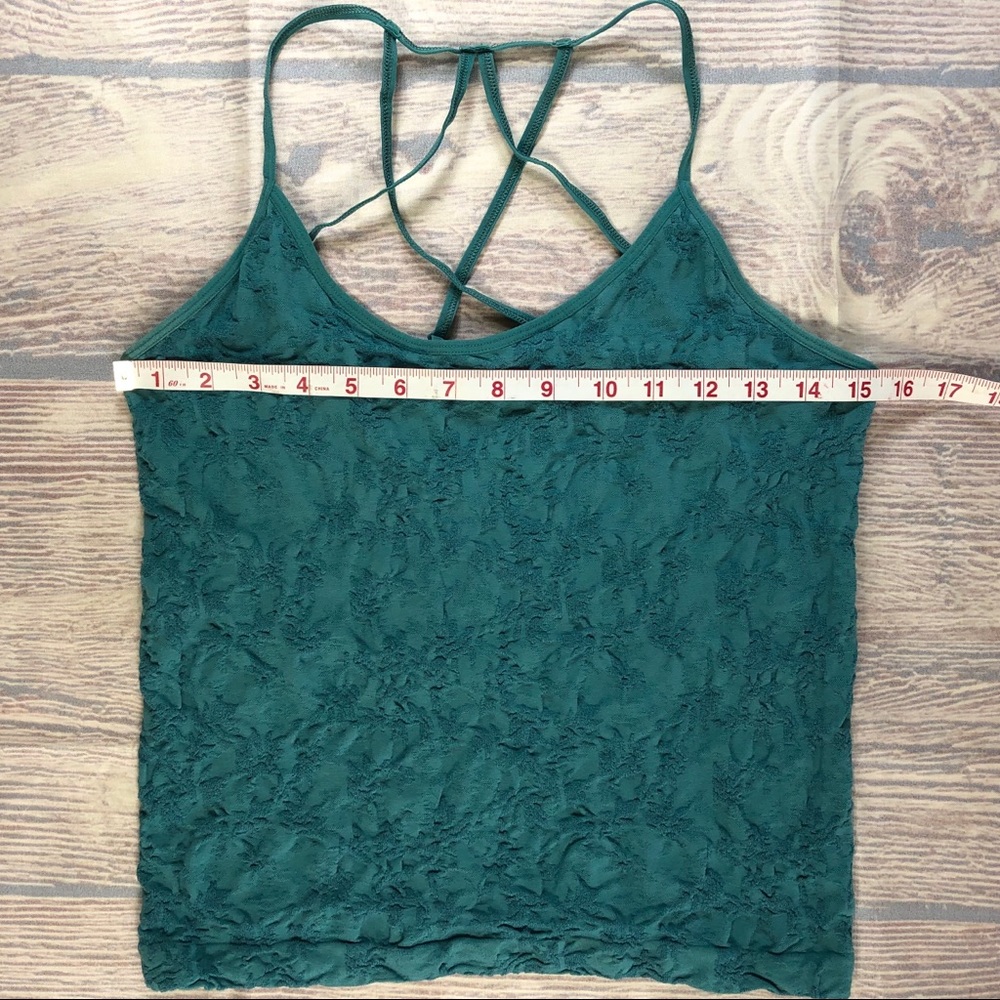 Anthropologie Teal Green Camisole Size Medium - Picture 5 of 10